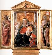 Madonna of Humility with Angels and Donor,St john the Baptist,St Ansanus Cambridge,Fitzwilliam Museum. Fra Filippo Lippi